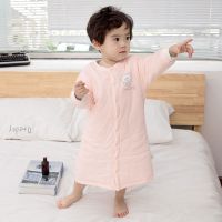 儿童连体睡衣加厚婴儿睡袍保暖宝宝睡裙春秋冬季小孩浴袍夹棉男女