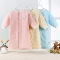儿童连体睡衣加厚婴儿睡袍保暖宝宝睡裙春秋冬季小孩浴袍夹棉男女