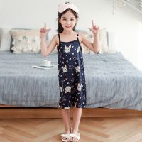 儿童公主睡衣6夏天7女孩8薄款9吊带10家居服12岁女童睡裙夏连衣裙
