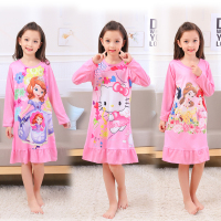 长袖童装睡裙春秋季儿童睡衣公主裙宝宝空调服连衣裙女童家居服