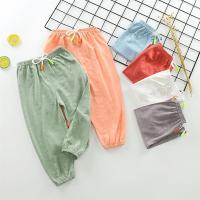 儿童纯棉睡裤薄款宝宝防蚊裤灯笼裤空调裤1-5岁男女童休闲家居裤