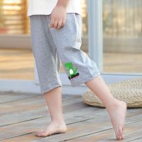 男童裤子七分裤夏装薄款纯棉宝宝家居服睡裤儿童宽松空调房中裤潮