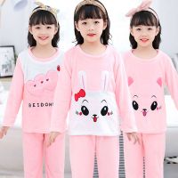 儿童睡衣秋冬季法兰绒睡衣套装加绒加厚款女童小孩子中大童家居服