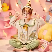 儿童睡衣女女童春秋季大童女孩长袖纯棉睡衣宝宝公主风家居服套装