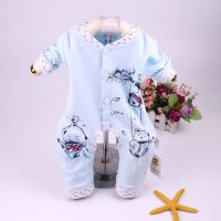 儿童连体睡衣薄款春秋女童纯棉婴小童宝宝防踢夏季长袖女孩家居服