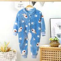 新生儿连体衣加绒新款洋气秋冬0宝宝家居服睡衣爬服儿童长款秋衣2