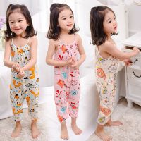 宝宝夏季连体衣中小儿童卡通睡衣幼儿韩版纯棉家居外出爬爬服哈衣