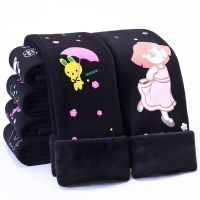 女童打底裤秋冬季加绒加厚七彩棉外穿修身中大儿童保暖外穿棉裤子