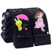 新款女童打底裤加绒加厚秋冬小女孩儿童外穿长裤保暖女童裤子棉裤