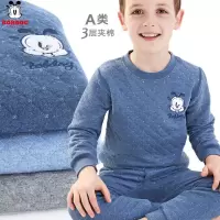 儿童保暖内衣套装纯棉男童秋衣秋裤全棉女童秋冬加厚宝宝