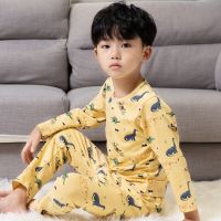 儿童纯棉家居服宝宝睡衣男童秋衣秋裤莱卡女童打底秋冬内衣套装