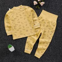 儿童纯棉内衣套装男宝女宝秋衣秋裤春秋款婴幼儿高腰家居服