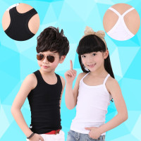 1/2件装]儿童纯棉背心夏季薄款y字中大童发育内衣贴身百搭打底衫