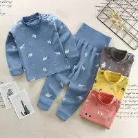 婴儿秋衣秋裤套装纯棉儿童内衣裤宝宝衣服高腰护肚裤男童春秋女童