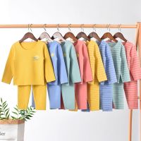 儿童德绒保暖内衣秋衣秋裤套装男童无痕睡衣中大童打底衫秋冬薄款