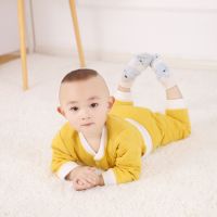 婴儿保暖衣背带裤套装夹棉宝宝内衣纯棉新生儿童衣服裤春秋季薄款