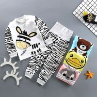 男女宝宝秋衣套装婴幼儿童秋衣秋裤套装纯棉线高腰裤睡内衣春秋款