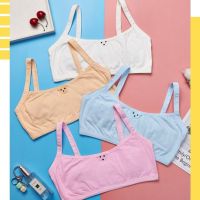 少女内衣裹胸大童背心小学生初中文胸抹胸纯棉双层发育期儿童女孩