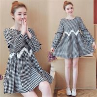 孕妇装秋冬装孕妇裙子外出穿孕妇连衣裙秋中长款上衣冬套装两件套