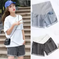 孕妇牛仔短裤夏季时尚外穿孕妇裤裤子宽松潮妈孕妇装春夏薄款夏装