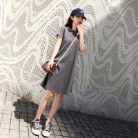 夏季哺乳衣外出辣妈款时尚短袖显瘦喂奶衣产后纯棉哺乳装连衣裙