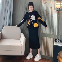 孕妇装秋款套装哺乳装外出时尚秋装冬季外出喂奶期衣服哺乳连衣裙