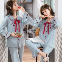 孕妇睡衣春季纯棉两件套孕晚期产后哺乳期衣服外出秋装月子服套装
