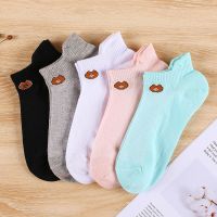 袜子女船袜黑色棉袜吸汗透气韩版百搭潮风春夏新款女学生短袜棉