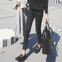 孕妇牛仔裤春秋薄款外穿秋冬加绒孕妇裤子弹力显瘦小脚铅笔裤长裤