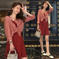 孕妇套装春夏装中长款两件套百搭孕妇喂奶衣舒适孕妇连衣裙套装