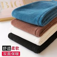 孕妇裤子冬装加绒加厚外穿打底裤秋冬灯芯绒保暖棉裤休闲运动长裤