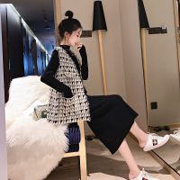 哺乳衣外出时尚套装辣妈款喂奶连衣裙秋冬装外穿产后哺乳衣服秋季