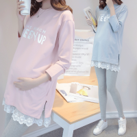 孕妇装秋装套装韩版宽松孕妇上衣长袖t恤中长款秋季孕妇裙子外穿