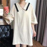 女装短袖睡衣女士夏季大码睡裙女夏学生韩版可爱网红小个子可外穿