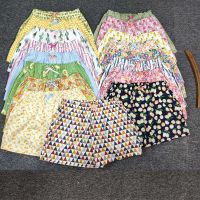 女士纯棉居家阔腿短裤可外穿夏季睡裤可爱清新印花亲子大码订制