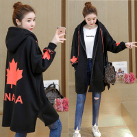 孕妇外套冬220斤可穿孕妇装大码秋冬保暖风衣宽松上衣中长款卫衣