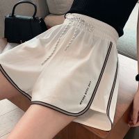 运动短裤女高腰瑜伽跑步阔腿休闲韩版宽松大码居家睡裤男女同款夏