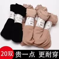 短丝袜子女钢丝袜夏季薄款防勾丝肉色天鹅绒水晶丝袜女短春秋耐磨