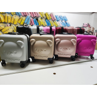 小熊儿童拉杆箱立体3D图案可爱卡通18寸行李箱万向轮登机箱