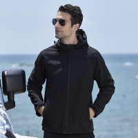 富贵鸟(FUGUINIAO)软壳衣男女秋冬户外休闲抓绒外套加大码单层防风情侣软壳衣潮