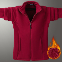 富贵鸟(FUGUINIAO)户外抓绒衣男摇粒绒外套加绒加厚冲锋衣内胆保暖开衫衣