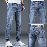 富贵鸟(FUGUINIAO)弹力牛仔裤男士宽松直筒户外休闲裤