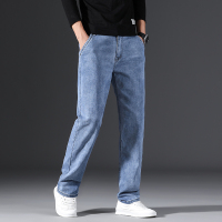 富贵鸟(FUGUINIAO)新款弹力棉男装商务裤男士直筒修身牛仔裤户外休闲裤
