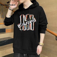 富贵鸟(FUGUINIAO)春秋长袖卫衣男士韩版时尚潮流男装上衣服宽松学生连帽衫户外休闲衣