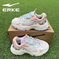 鸿星尔克老爹鞋沃野女鞋春秋季节厚底增高鞋单鞋运动鞋复古休闲鞋沃野鸿星尔克2022年春秋季节新款情侣老爹鞋潮单鞋运动休闲女