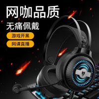 狼博旺N1电脑游戏耳机头戴式带麦电竞吃鸡网吧台式有线耳麦笔记本