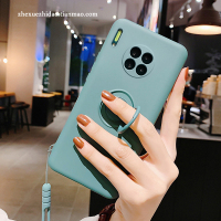 华为mate30手机壳mate30pro液态硅胶支架挂绳ins风日韩简约软壳女5G限量版网红个性创意por全包摄像头防摔