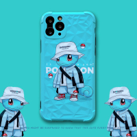 潮牌适用iPhone11手机壳情侣苹果11promax卡通超火苹果x手机壳8plus杰尼龟全包xsmax男xr钻石纹7p