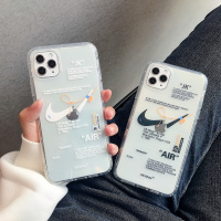 潮牌断勾适用于苹果11手机壳xr男女iphonex个性11pro情侣8plus软壳xsmax硅胶ins风7p全包8气囊防