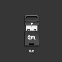 迷你车载小型读卡器micro sd/tf 内嵌式手机内存卡读卡器c292|黑色